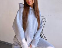 Теплий комплект: худі + спортивні штани Теплий комплект: худі + спортивні штани | PUSHKA SHOP