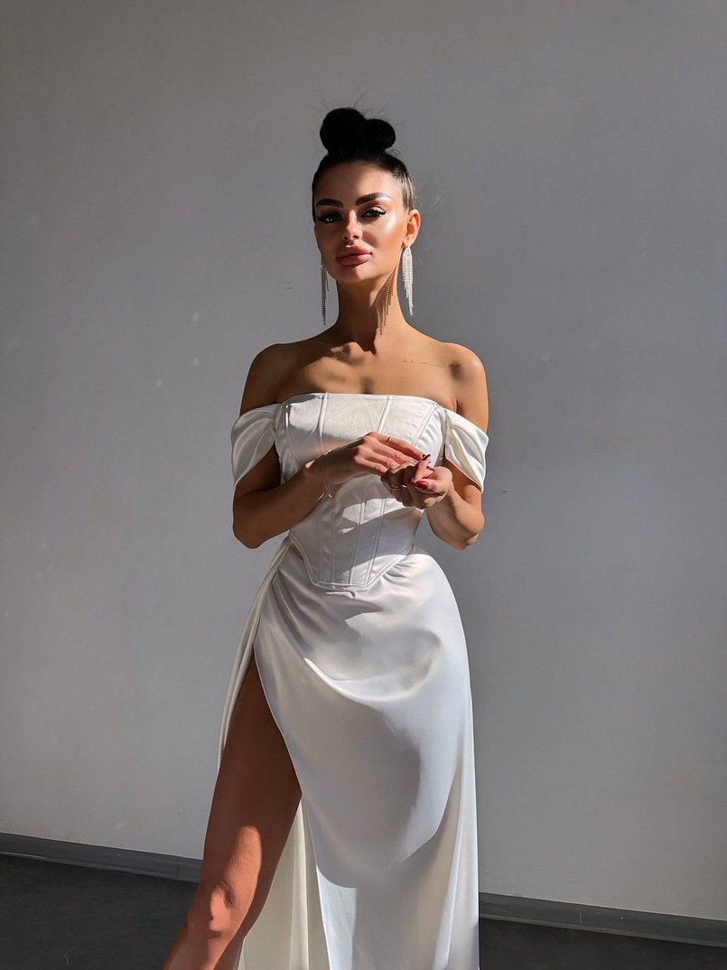 Комплект: корсет + спідниця максі з драпіруванням   Комплект: корсет + спідниця максі з драпіруванням   | PUSHKA SHOP