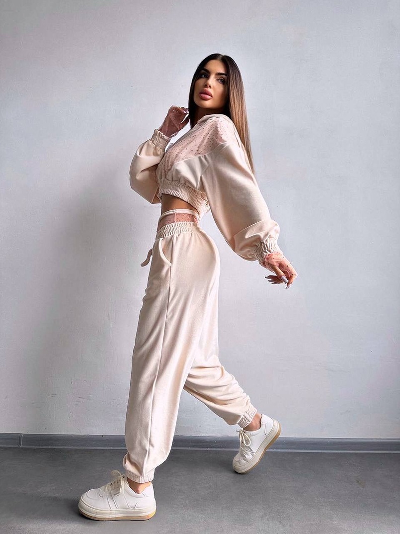 Велюровий комплект декорований стразами( бомбер+ рукавички+ штани + трусики) Велюровий комплект декорований стразами( бомбер+ рукавички+ штани + трусики) | PUSHKA SHOP