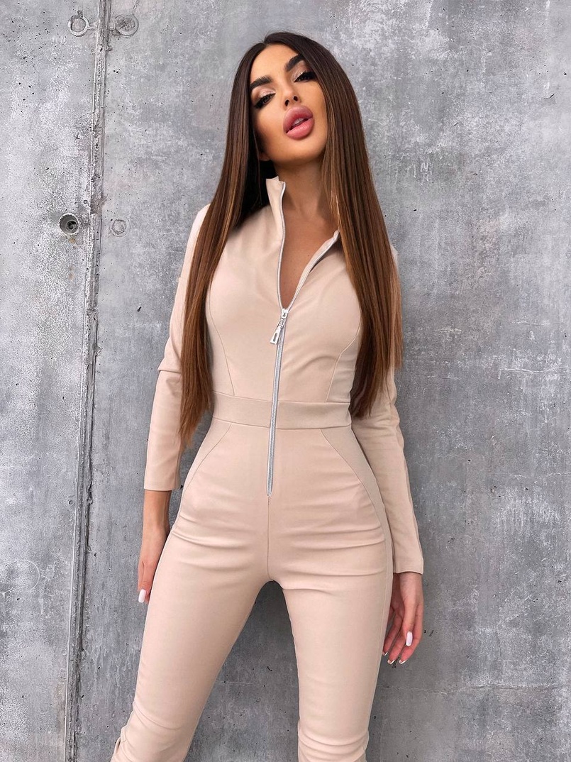 Комбінезон з еко-шкіри  | PUSHKA SHOP