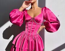 Сукня з корсетом, декорованим стразами  Ручна робота  Сукня з корсетом, декорованим стразами  Ручна робота  | PUSHKA SHOP