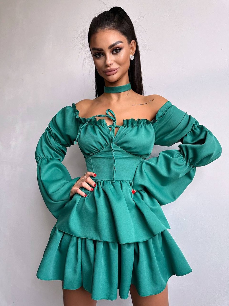 Сукня з чокером  | PUSHKA SHOP