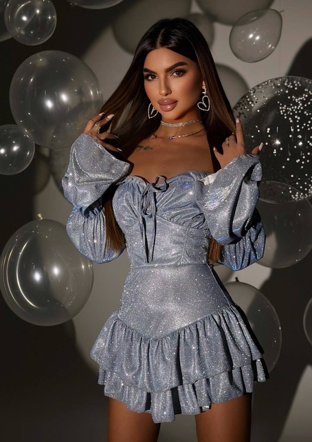 Сукня із пишною спідницею та воланами  | PUSHKA SHOP