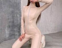 Комбінезон з еко-шкіри  | PUSHKA SHOP