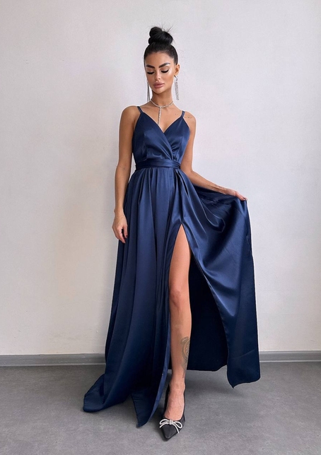 Атласна сукня максі  | PUSHKA SHOP