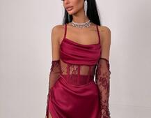 Комплект: корсет+ рукавички + спідниця максі Комплект: корсет+ рукавички + спідниця максі | PUSHKA SHOP