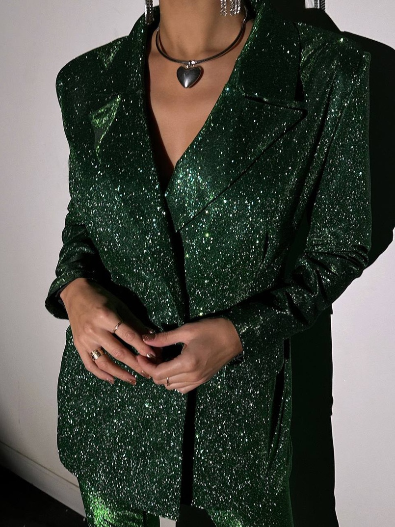 Костюм: піджак на підкладці, штани кльош+ топ з чашечками Костюм: піджак на підкладці, штани кльош+ топ з чашечками | PUSHKA SHOP