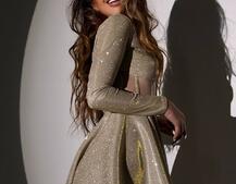 Блискуча корсетна сукня з пишною спідницею Блискуча корсетна сукня з пишною спідницею | PUSHKA SHOP