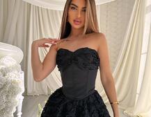 Комплект : корсет + спідниця балон з трояндами  | PUSHKA SHOP