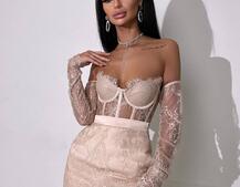 Мереживний комплект: корсет + спідниця   Мереживний комплект: корсет + спідниця   | PUSHKA SHOP