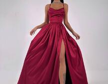 Атласний комплект: корсет + спідниця максі  | PUSHKA SHOP