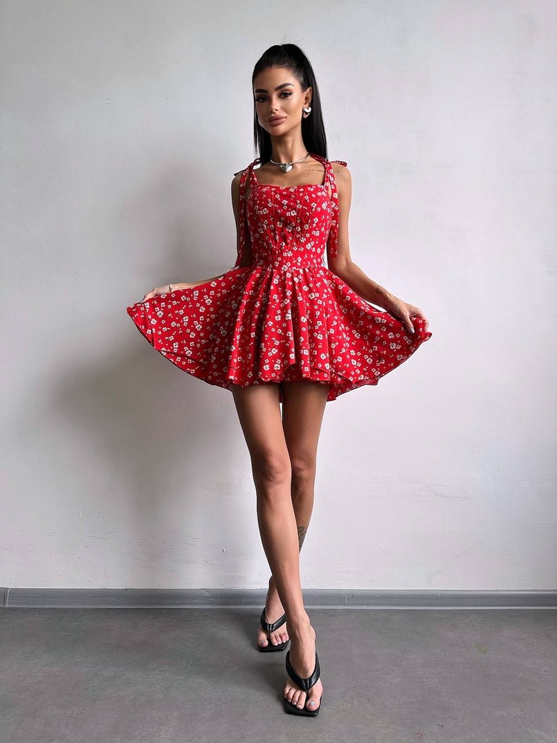 Корсетна сукня з подвійною спідницею  | PUSHKA SHOP