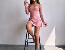 Атласна корсетна сукня-бюстьє + мереживне болеро Атласна корсетна сукня-бюстьє + мереживне болеро | PUSHKA SHOP