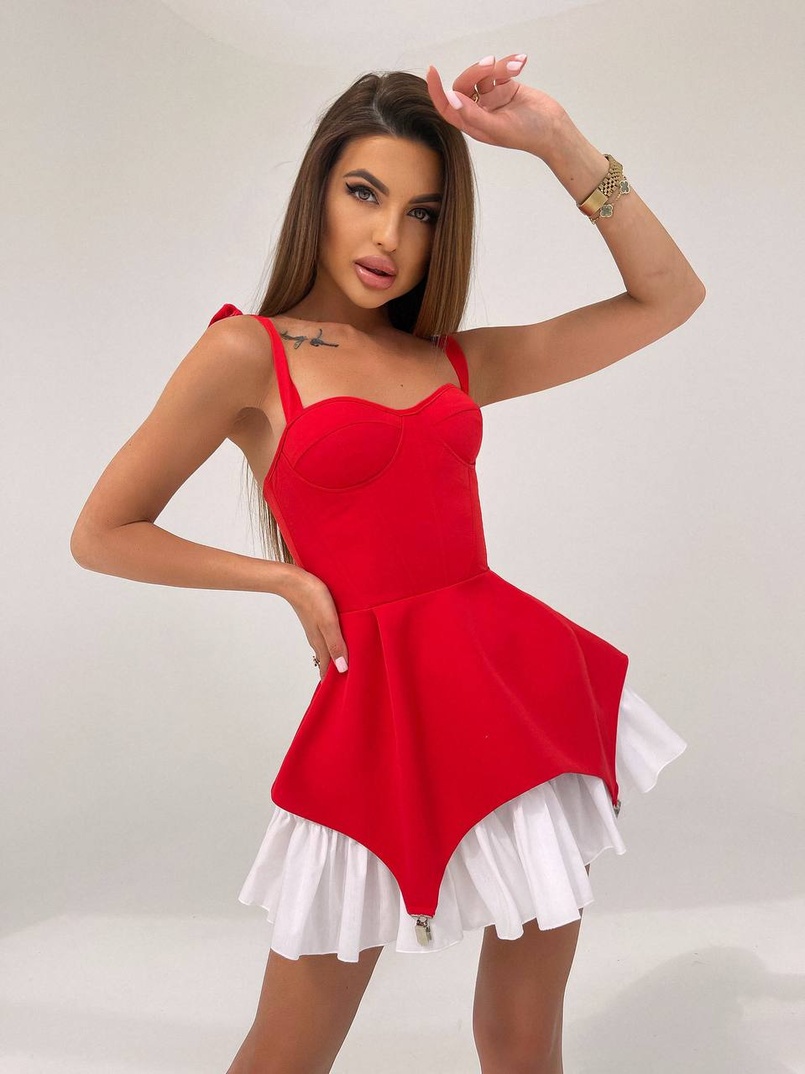 Сукня з чашечками та елементами корсету  Сукня з чашечками та елементами корсету  | PUSHKA SHOP