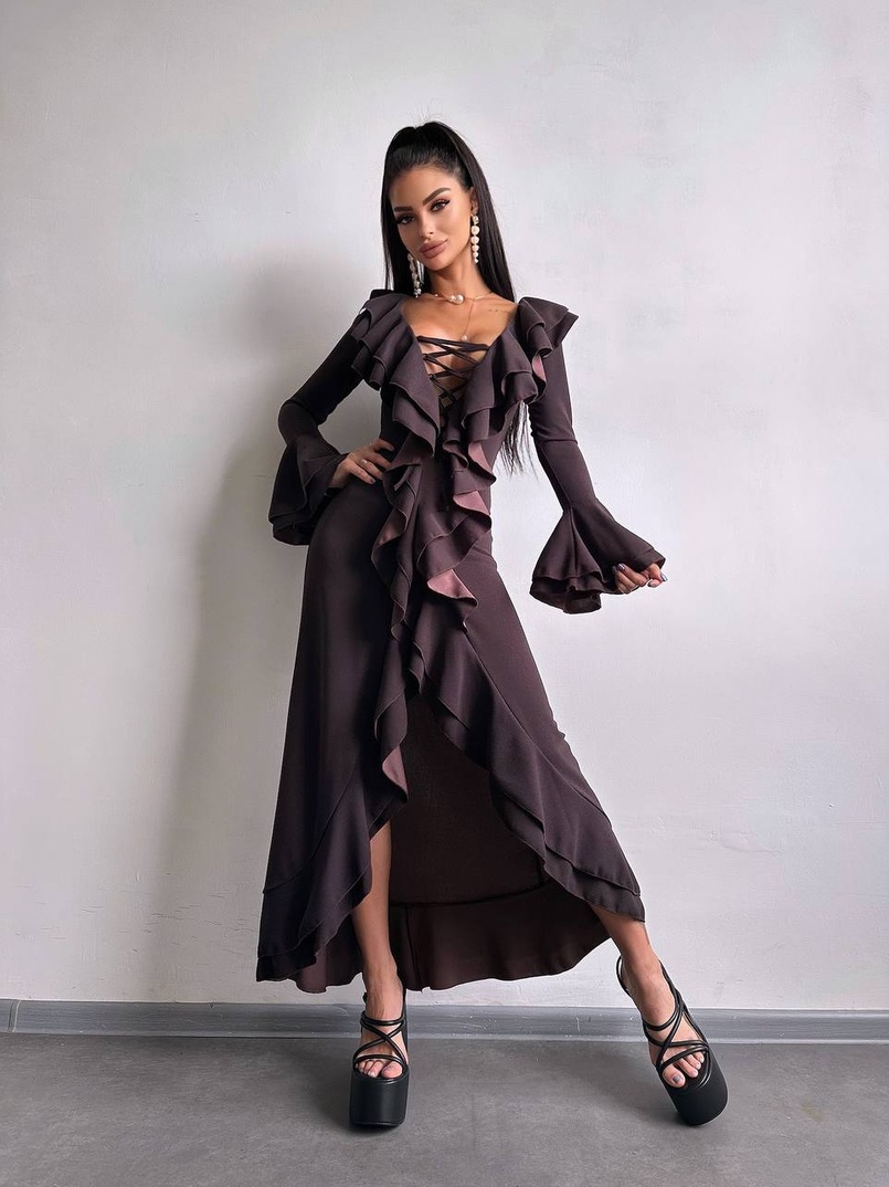 Сукня з воланами  Сукня з воланами  | PUSHKA SHOP