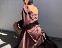 Елегантна сукня міді з корсетним верхом | PUSHKA SHOP