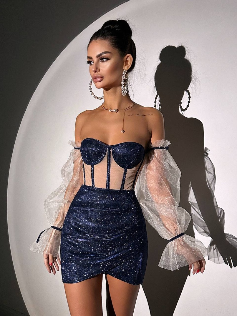 Сяючий комплект: корсет + спідниця  | PUSHKA SHOP