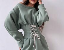 Тёплое уютное худи на флисе + корсет на шнуровке  Можно носить с корсетом и без  Тёплое уютное худи на флисе + корсет на шнуровке  Можно носить с корсетом и без  | PUSHKA SHOP