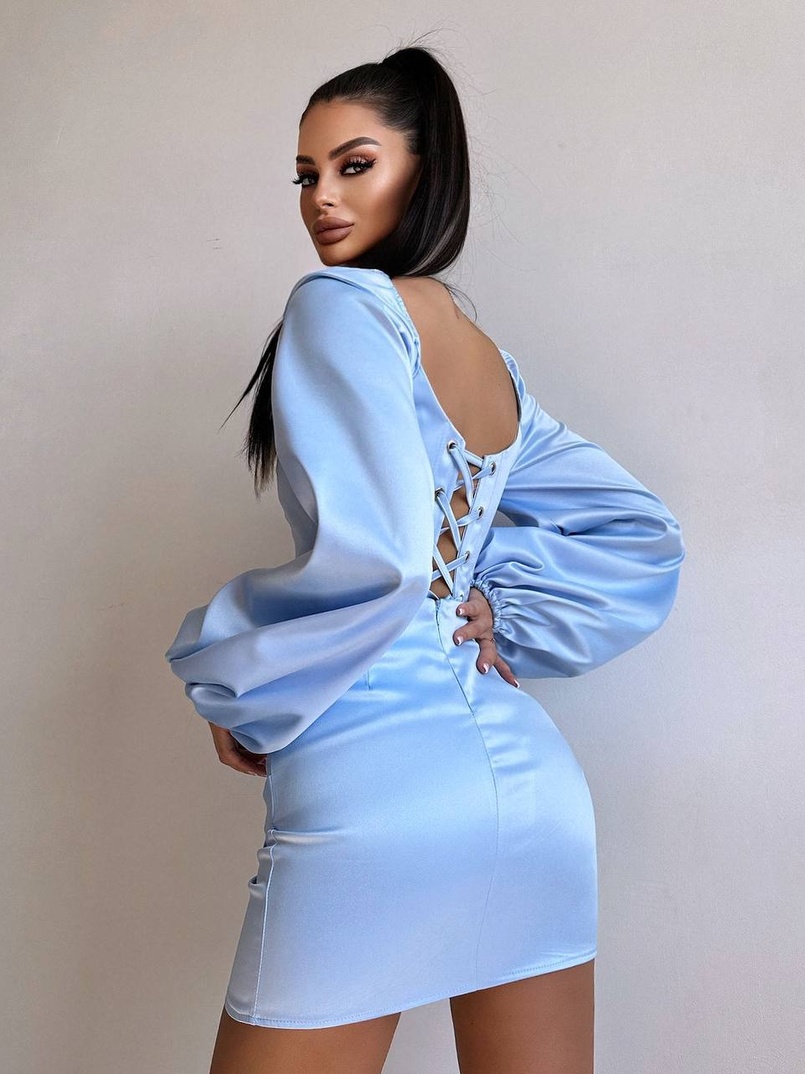 Атласний  комплект: корсет + спідниця з драпіруванням Атласний  комплект: корсет + спідниця з драпіруванням | PUSHKA SHOP