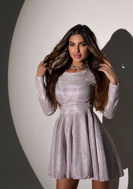 Блискуча сукня з відкритою  спинкою | PUSHKA SHOP