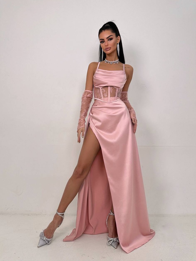 Комплект: корсет+ рукавички + спідниця максі Комплект: корсет+ рукавички + спідниця максі | PUSHKA SHOP