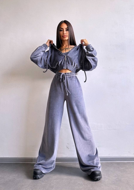 Велюровий комплект трійка  | PUSHKA SHOP