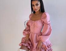 Лялькова сукня з пишною спідницею та корсетним верхом  | PUSHKA SHOP