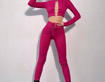 Костюм:  легінси та топ з шнурівкою зі страз Костюм:  легінси та топ з шнурівкою зі страз | PUSHKA SHOP