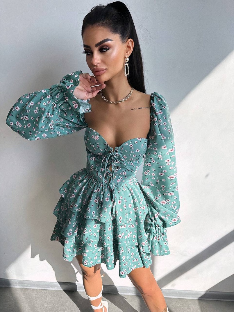 Корсетна сукня -бюстьє з пишною спідницею  Корсетна сукня -бюстьє з пишною спідницею  | PUSHKA SHOP