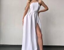 Сукня максі  з розрізом на спідниці  Сукня максі  з розрізом на спідниці  | PUSHKA SHOP