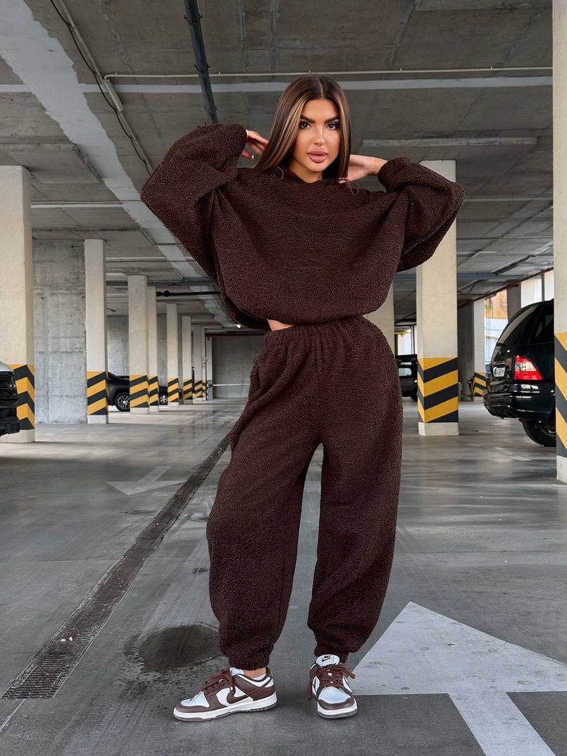 Теплий та мʼякий комплект: Обʼємний худі з капюшоном та штани з манжетами  Дуже приємний до тіла Теплий та мʼякий комплект: Обʼємний худі з капюшоном та штани з манжетами  Дуже приємний до тіла | PUSHKA SHOP