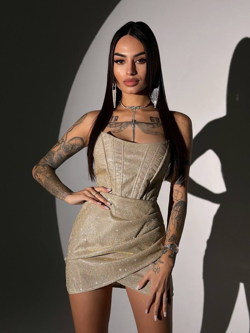 Сяючий комплект: корсет + спідниця   | PUSHKA SHOP