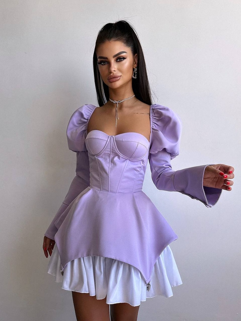 Сукня з чашечками та елементами корсету  | PUSHKA SHOP