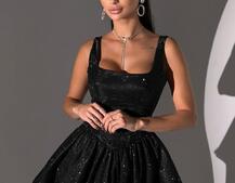 Сяюча корсетна сукня міні Сяюча корсетна сукня міні | PUSHKA SHOP