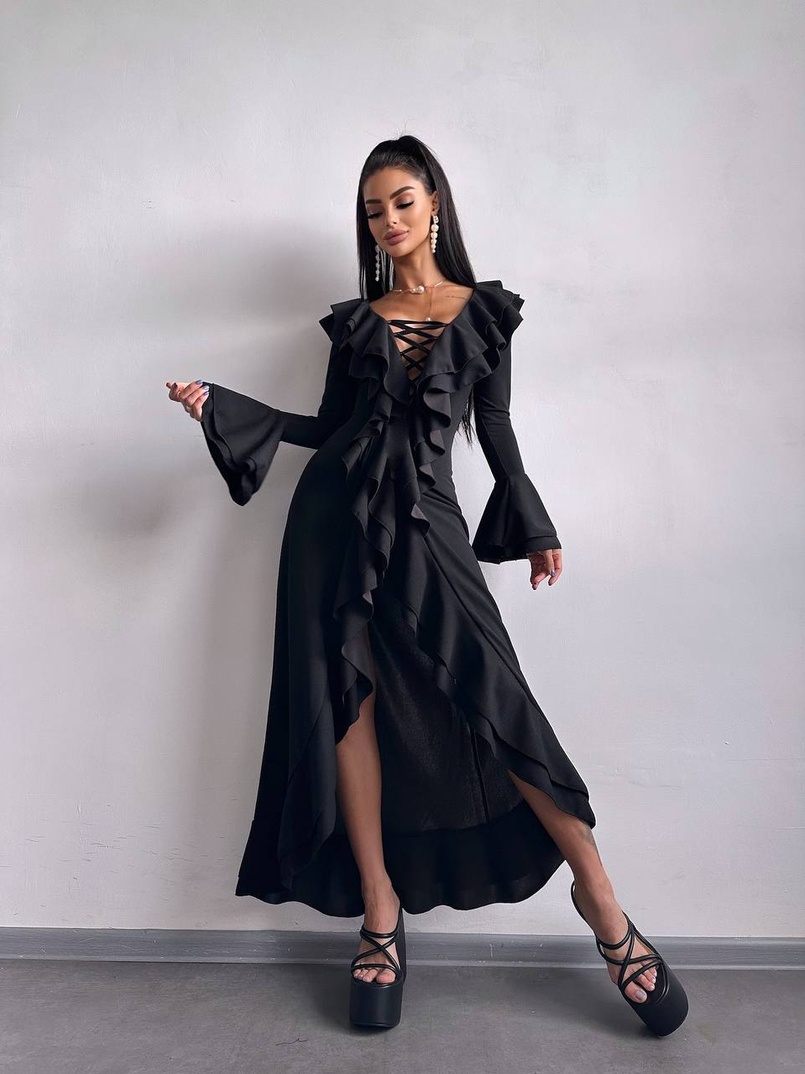 Сукня з воланами  Сукня з воланами  | PUSHKA SHOP