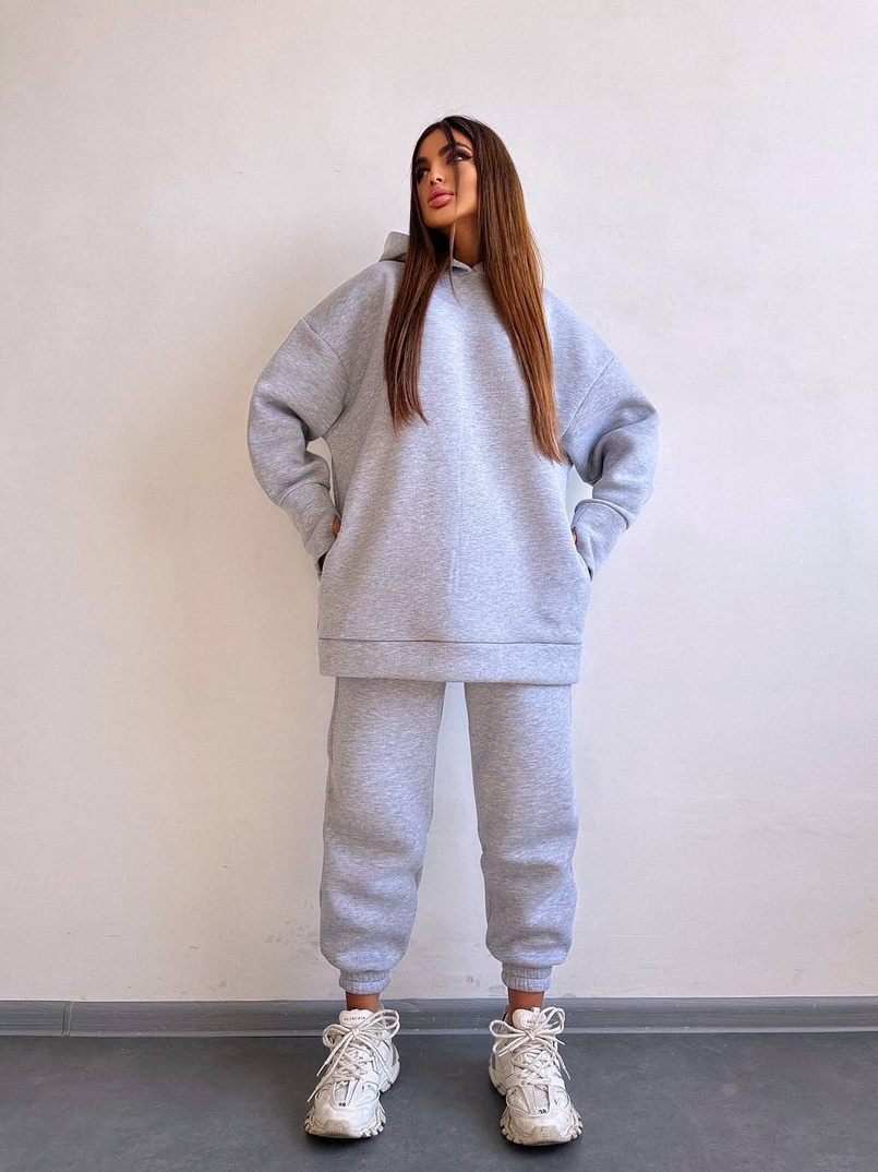 Теплий комплект: худі + спортивні штани Теплий комплект: худі + спортивні штани | PUSHKA SHOP