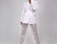 Комплект: мереживний корсет бюстьє + штани + піджак  Комплект: мереживний корсет бюстьє + штани + піджак  | PUSHKA SHOP