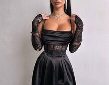 Атласний комплект: корсет + спідниця максі Атласний комплект: корсет + спідниця максі | PUSHKA SHOP