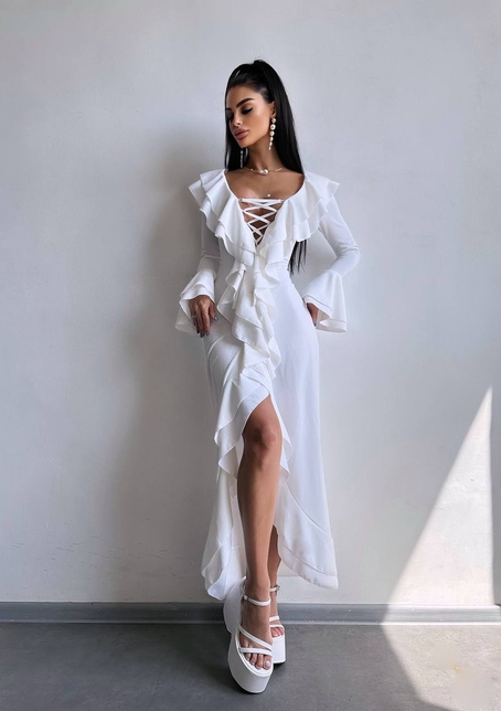 Сукня з воланами  | PUSHKA SHOP