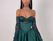 Комплект: мереживний корсет бюстьє + корсетна спідниця Комплект: мереживний корсет бюстьє + корсетна спідниця | PUSHKA SHOP