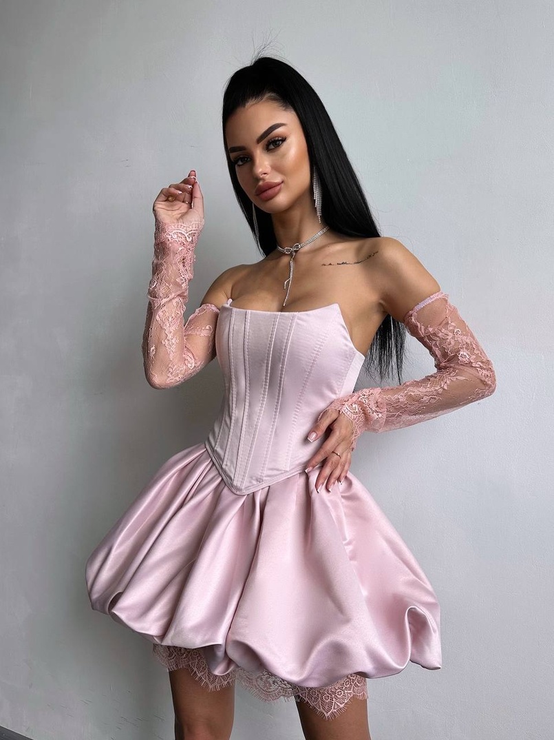 Комплект: корсет з рукавичками + спідниця  | PUSHKA SHOP
