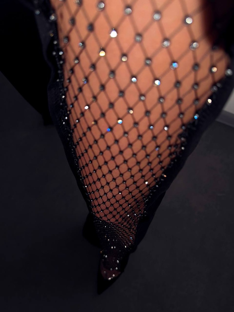 Комбінезон із сіткою зі стразами  Комбінезон із сіткою зі стразами  | PUSHKA SHOP