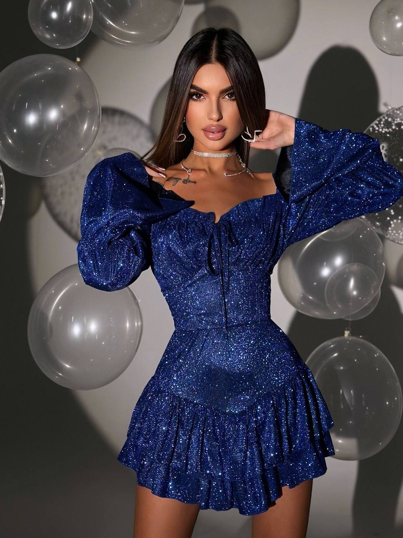 Сукня із пишною спідницею та воланами Сукня із пишною спідницею та воланами | PUSHKA SHOP