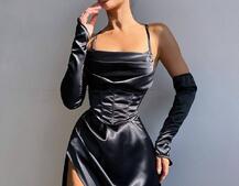 Комплект: корсет з рукавичками + спідниця максі з драпіруванням   Комплект: корсет з рукавичками + спідниця максі з драпіруванням   | PUSHKA SHOP