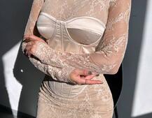 Комплект: мереживна сукня міні + корсет  Комплект: мереживна сукня міні + корсет  | PUSHKA SHOP