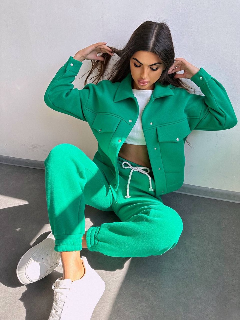 Комплект: тепла сорочка на кнопках + джоггери Комплект: тепла сорочка на кнопках + джоггери | PUSHKA SHOP