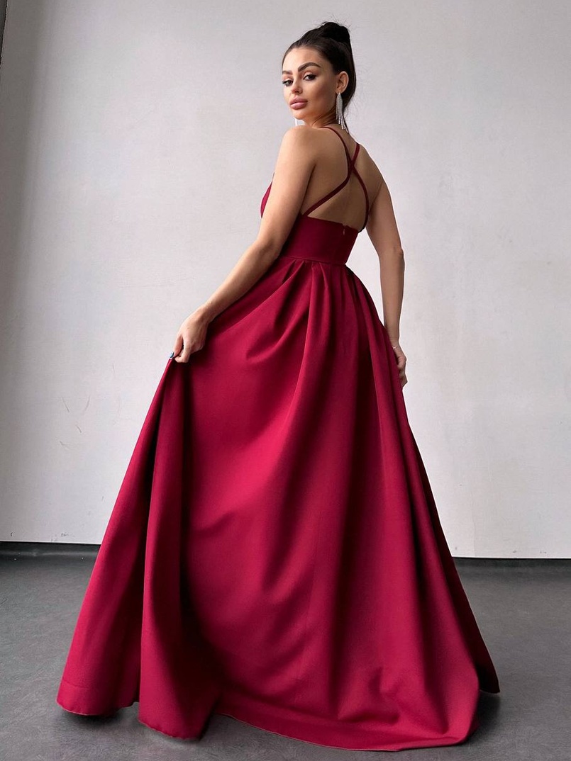 Сукня максі  з корсетним верхом і чашечками  Сукня максі  з корсетним верхом і чашечками  | PUSHKA SHOP