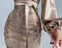 Комплект: топ з об'ємними рукавами + мереживна спідниця Комплект: топ з об'ємними рукавами + мереживна спідниця | PUSHKA SHOP