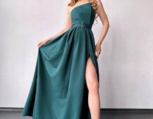 Сукня максі  з розрізом на спідниці  Сукня максі  з розрізом на спідниці  | PUSHKA SHOP