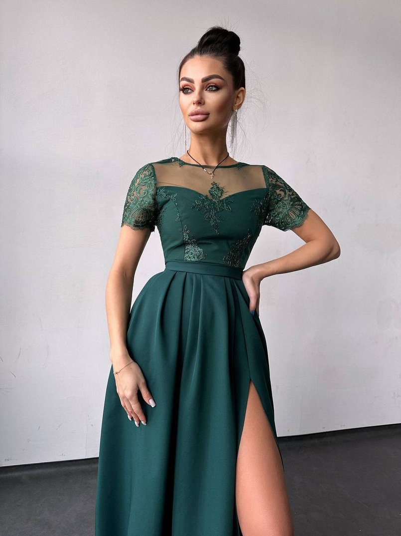 Сукня максі з мереживом  Сукня максі з мереживом  | PUSHKA SHOP